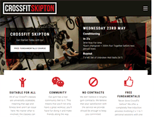 Tablet Screenshot of crossfitskipton.com